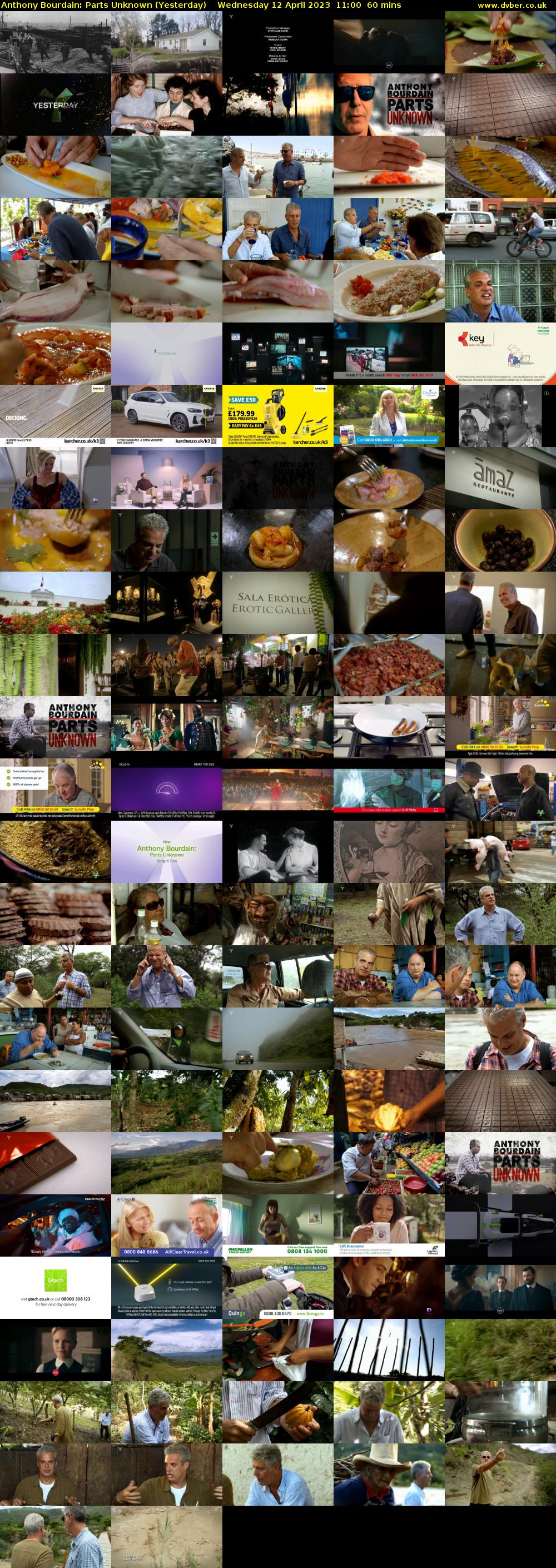 Anthony Bourdain: Parts Unknown (Yesterday) Wednesday 12 April 2023 11:00 - 12:00