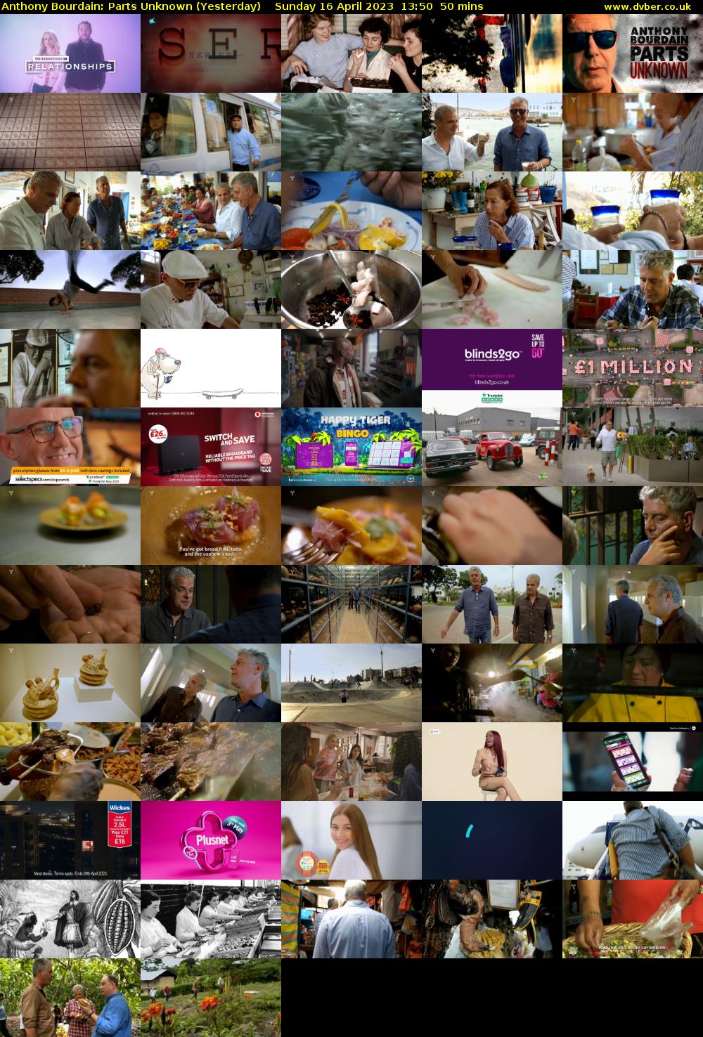 Anthony Bourdain: Parts Unknown (Yesterday) Sunday 16 April 2023 13:50 - 14:40
