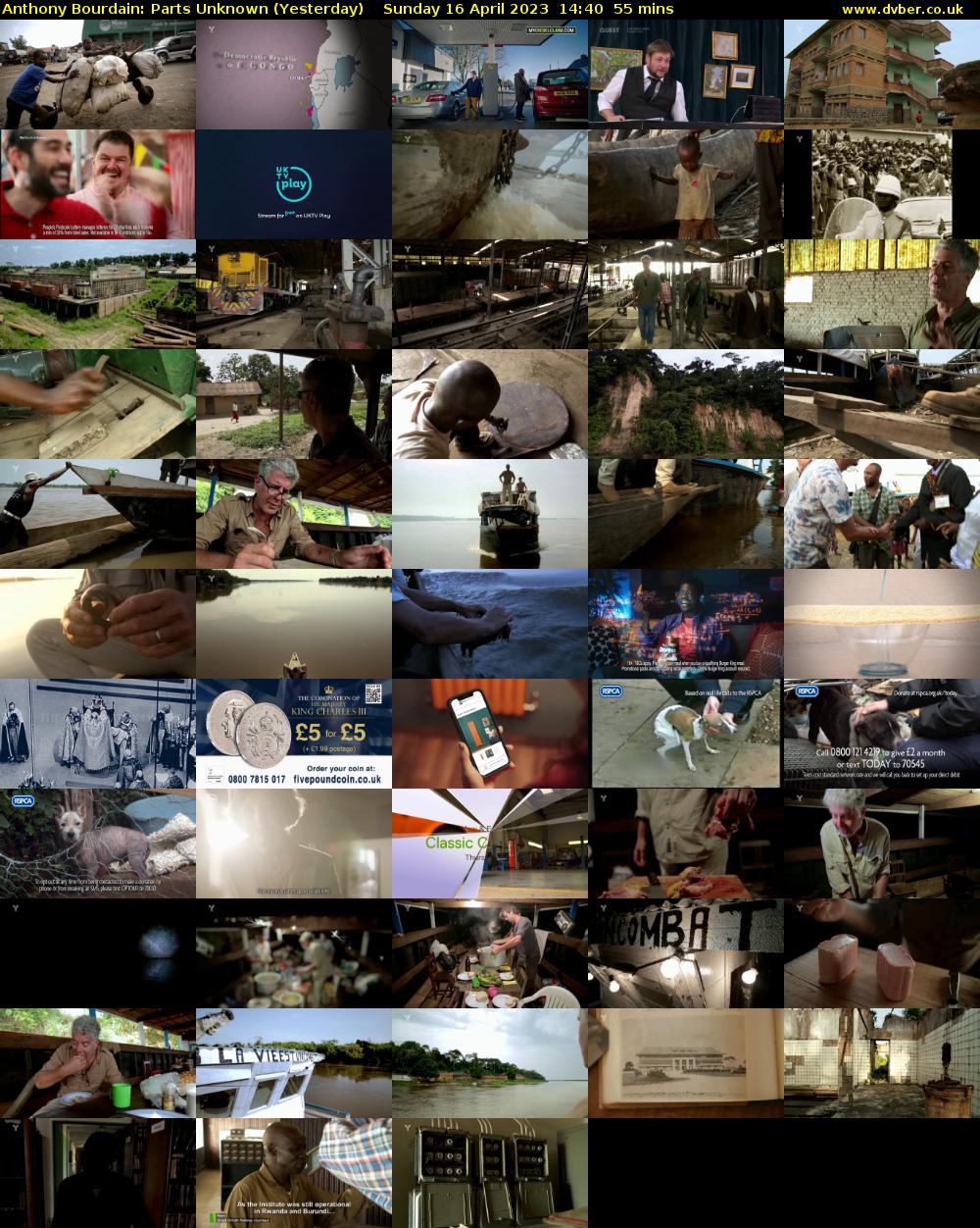Anthony Bourdain: Parts Unknown (Yesterday) Sunday 16 April 2023 14:40 - 15:35