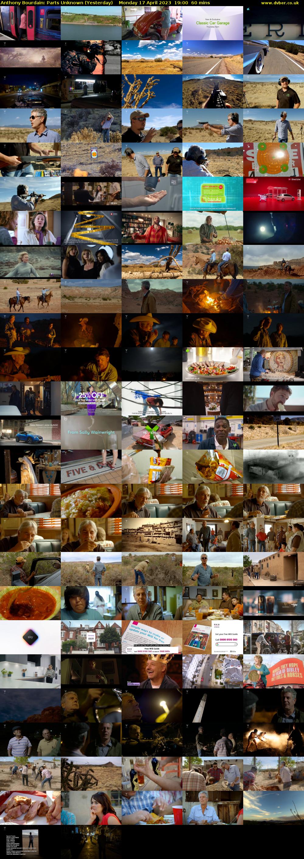 Anthony Bourdain: Parts Unknown (Yesterday) Monday 17 April 2023 19:00 - 20:00