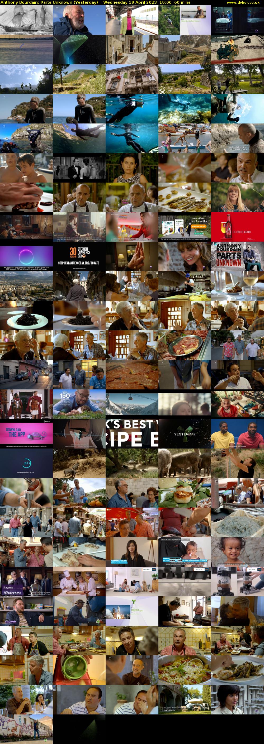 Anthony Bourdain: Parts Unknown (Yesterday) Wednesday 19 April 2023 19:00 - 20:00