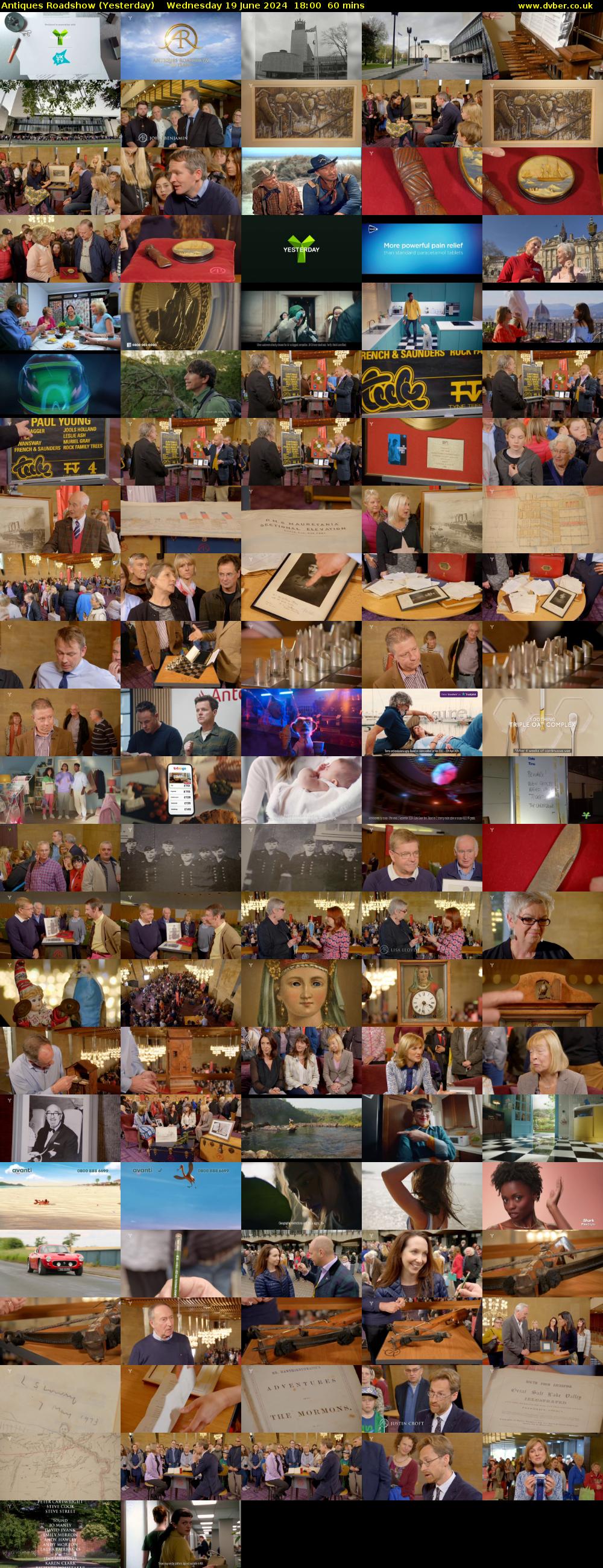Antiques Roadshow (Yesterday) Wednesday 19 June 2024 18:00 - 19:00