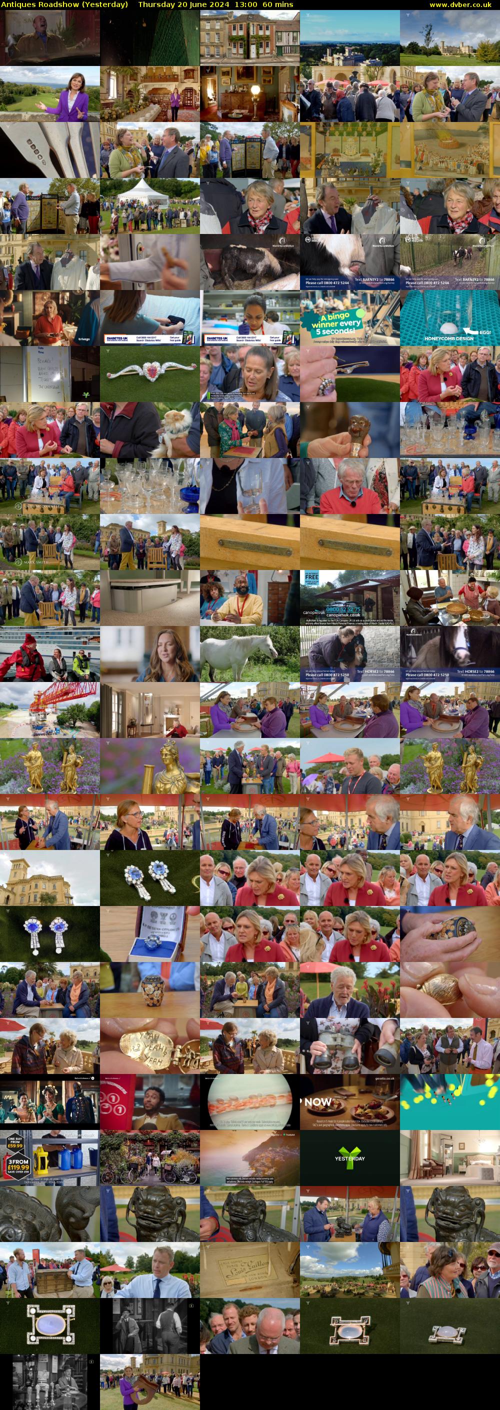 Antiques Roadshow (Yesterday) Thursday 20 June 2024 13:00 - 14:00