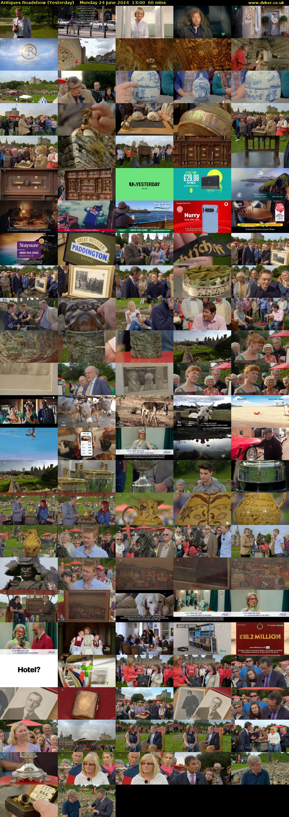 Antiques Roadshow (Yesterday) Monday 24 June 2024 13:00 - 14:00