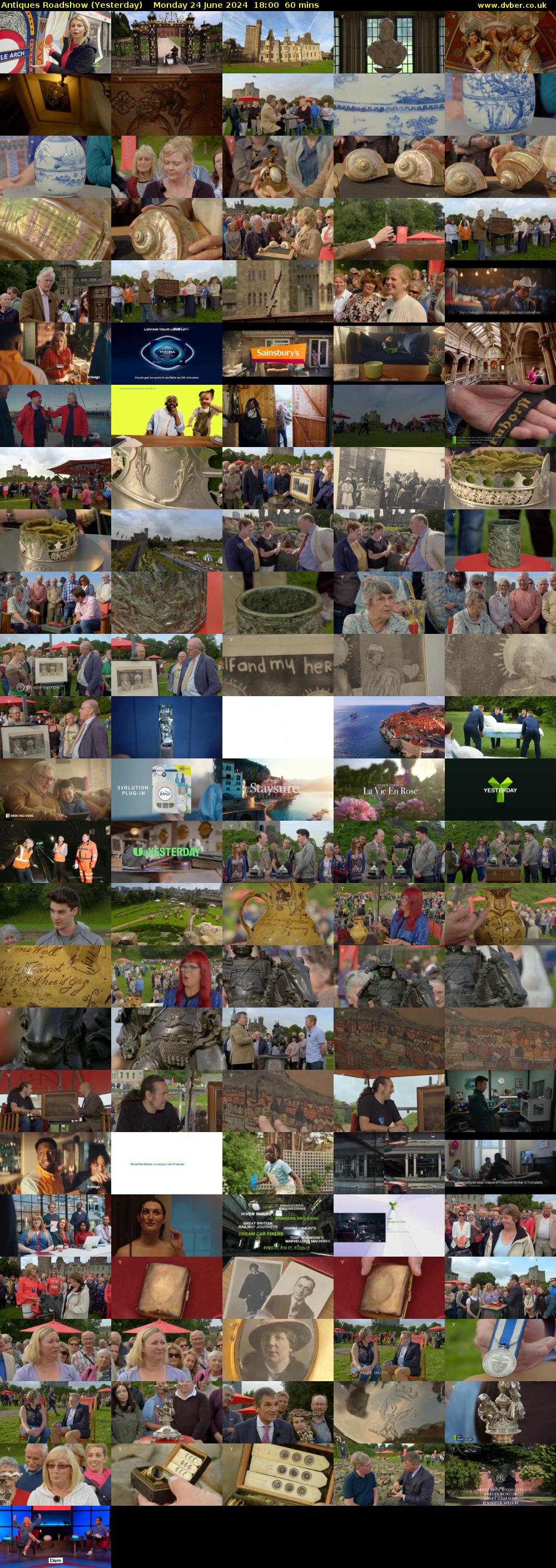 Antiques Roadshow (Yesterday) Monday 24 June 2024 18:00 - 19:00