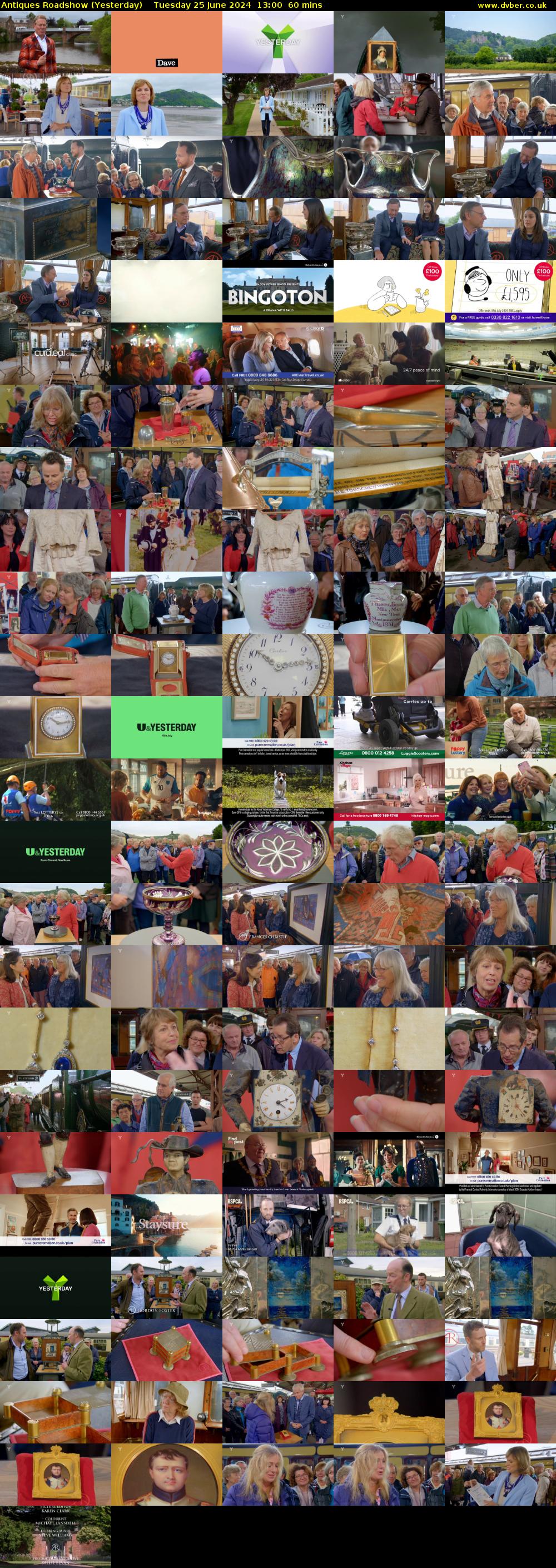 Antiques Roadshow (Yesterday) Tuesday 25 June 2024 13:00 - 14:00