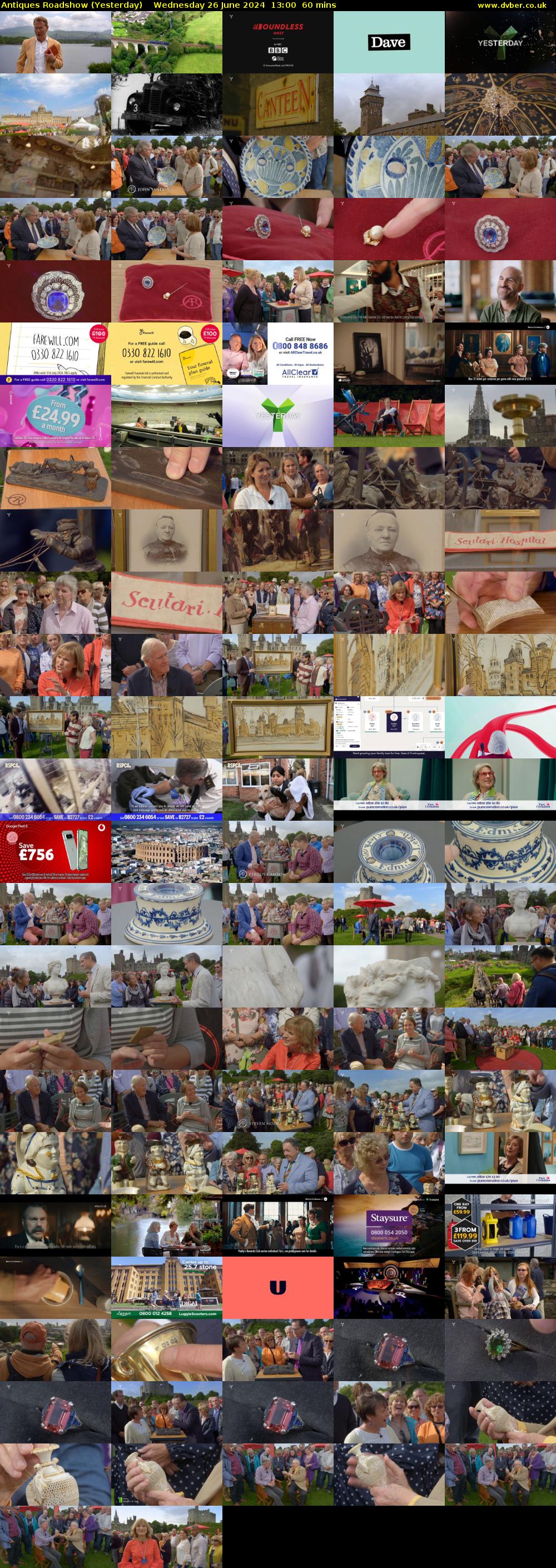 Antiques Roadshow (Yesterday) Wednesday 26 June 2024 13:00 - 14:00