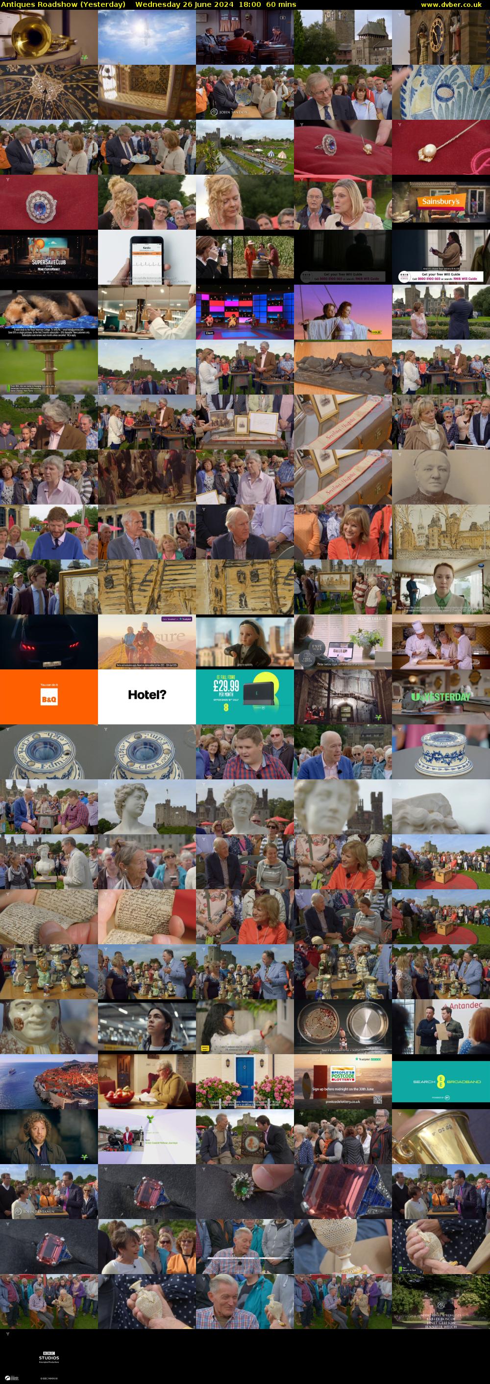 Antiques Roadshow (Yesterday) Wednesday 26 June 2024 18:00 - 19:00