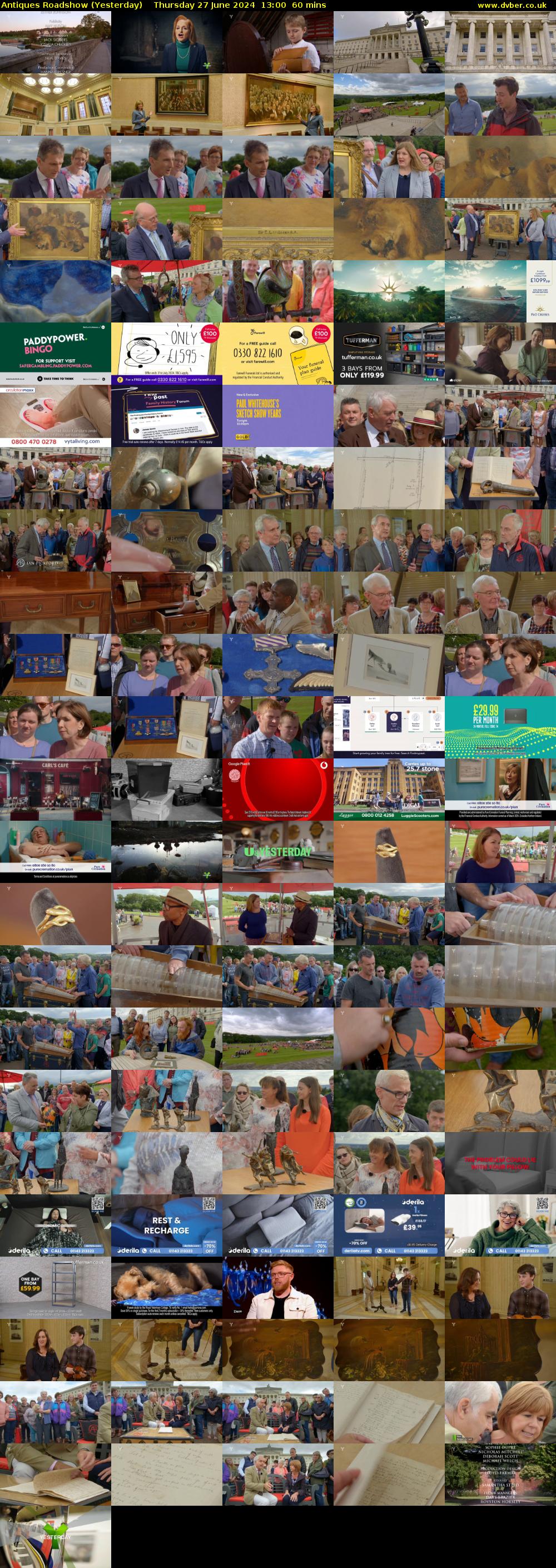 Antiques Roadshow (Yesterday) Thursday 27 June 2024 13:00 - 14:00