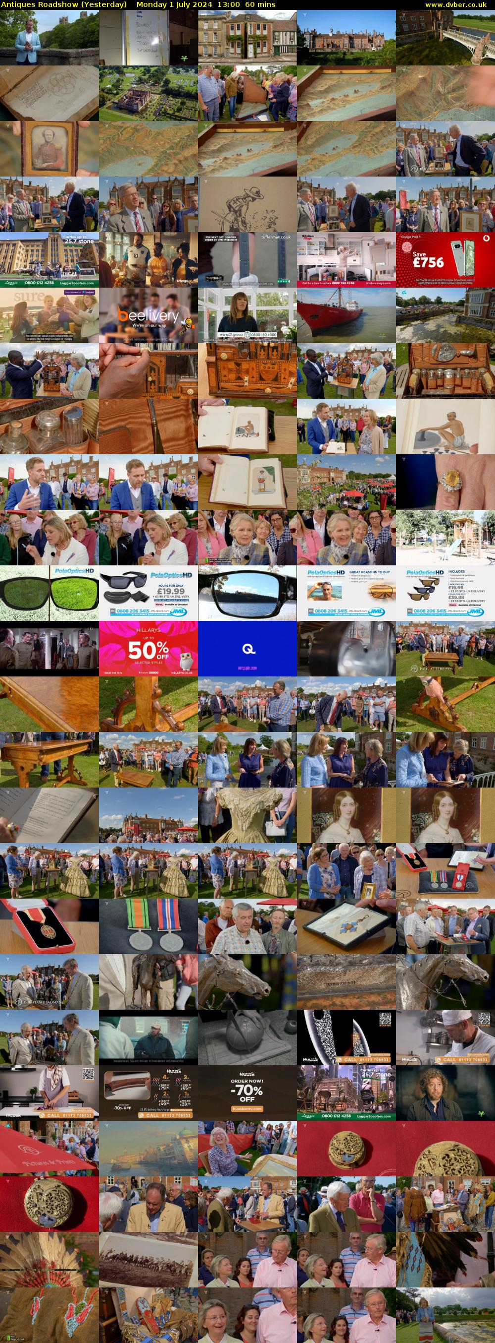 Antiques Roadshow (Yesterday) Monday 1 July 2024 13:00 - 14:00