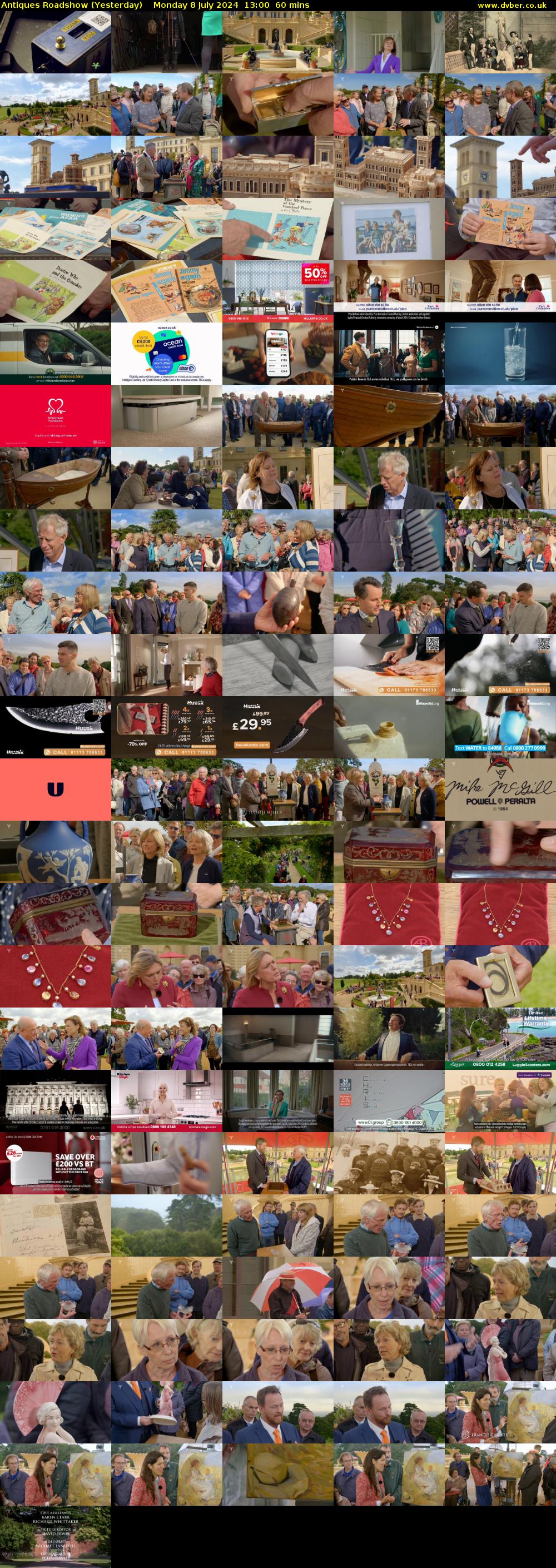 Antiques Roadshow (Yesterday) Monday 8 July 2024 13:00 - 14:00