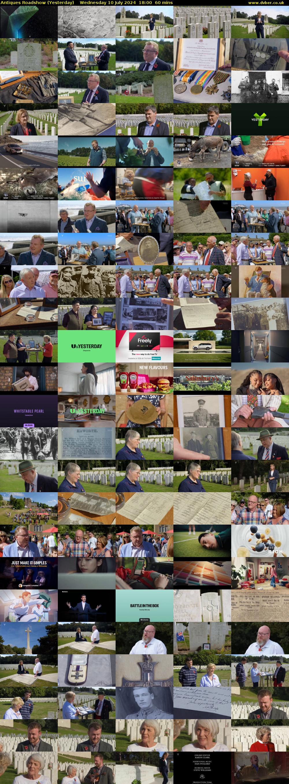 Antiques Roadshow (Yesterday) Wednesday 10 July 2024 18:00 - 19:00