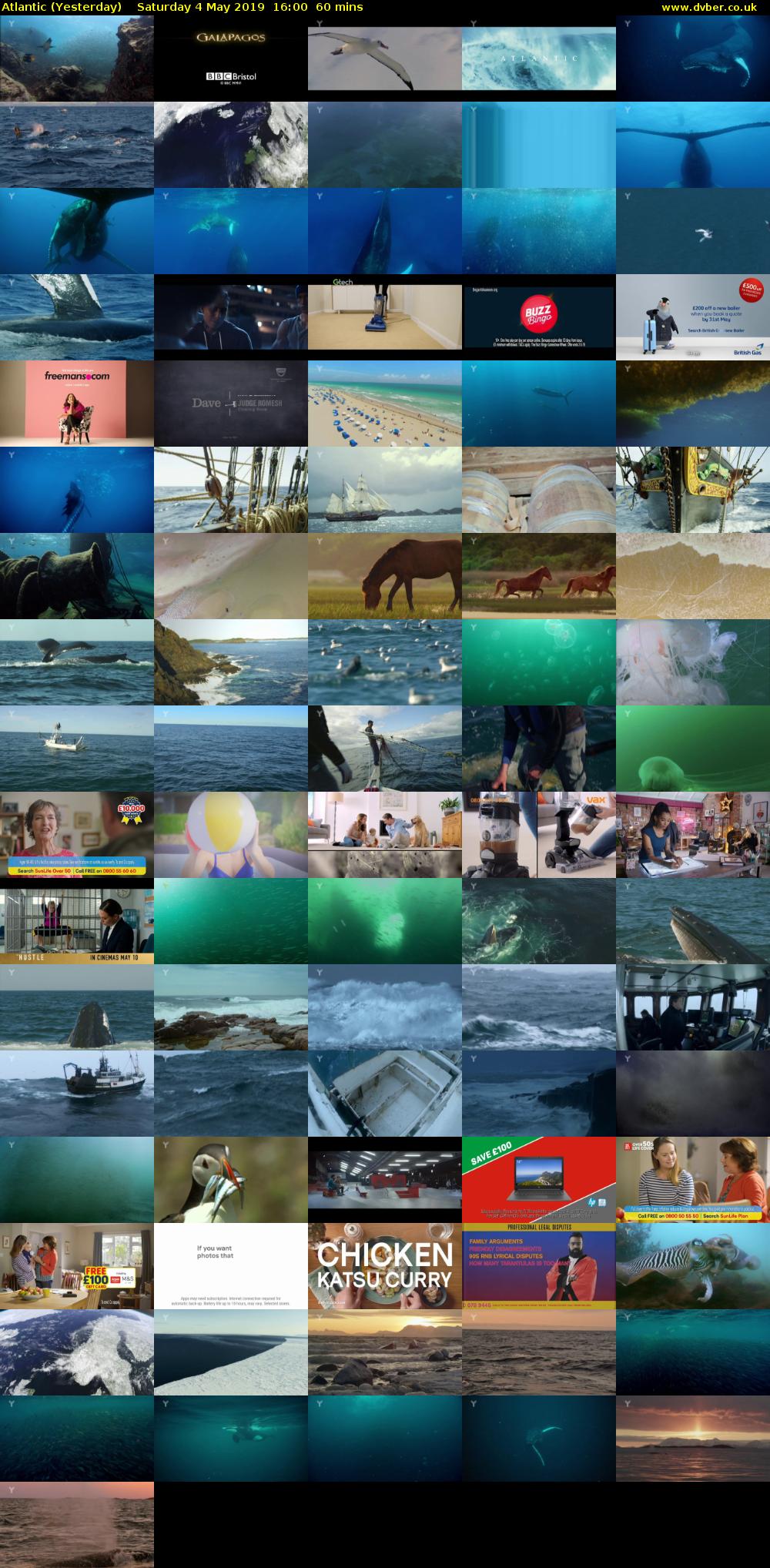 Atlantic (Yesterday) Saturday 4 May 2019 16:00 - 17:00