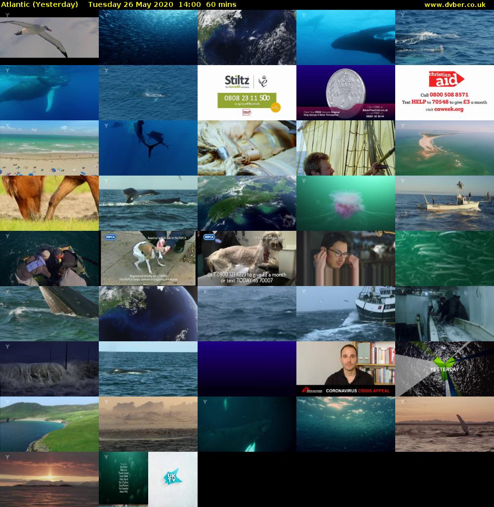 Atlantic (Yesterday) Tuesday 26 May 2020 14:00 - 15:00