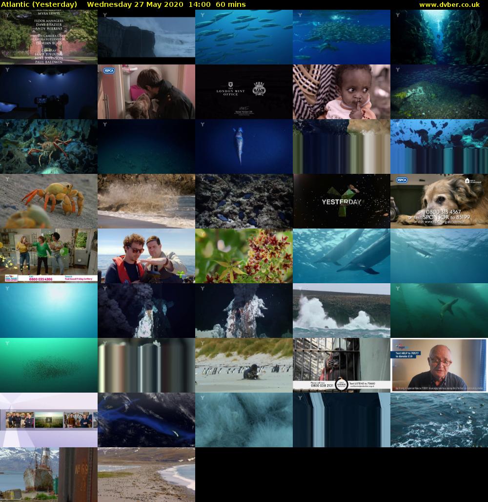 Atlantic (Yesterday) Wednesday 27 May 2020 14:00 - 15:00