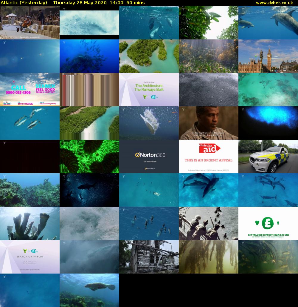 Atlantic (Yesterday) Thursday 28 May 2020 14:00 - 15:00