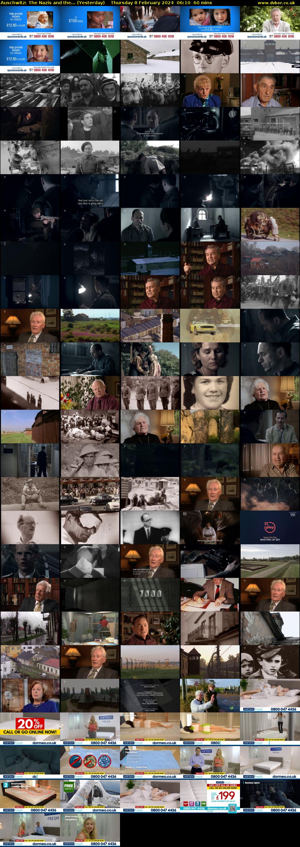 Auschwitz: The Nazis and the... (Yesterday) Thursday 8 February 2024 06:10 - 07:10