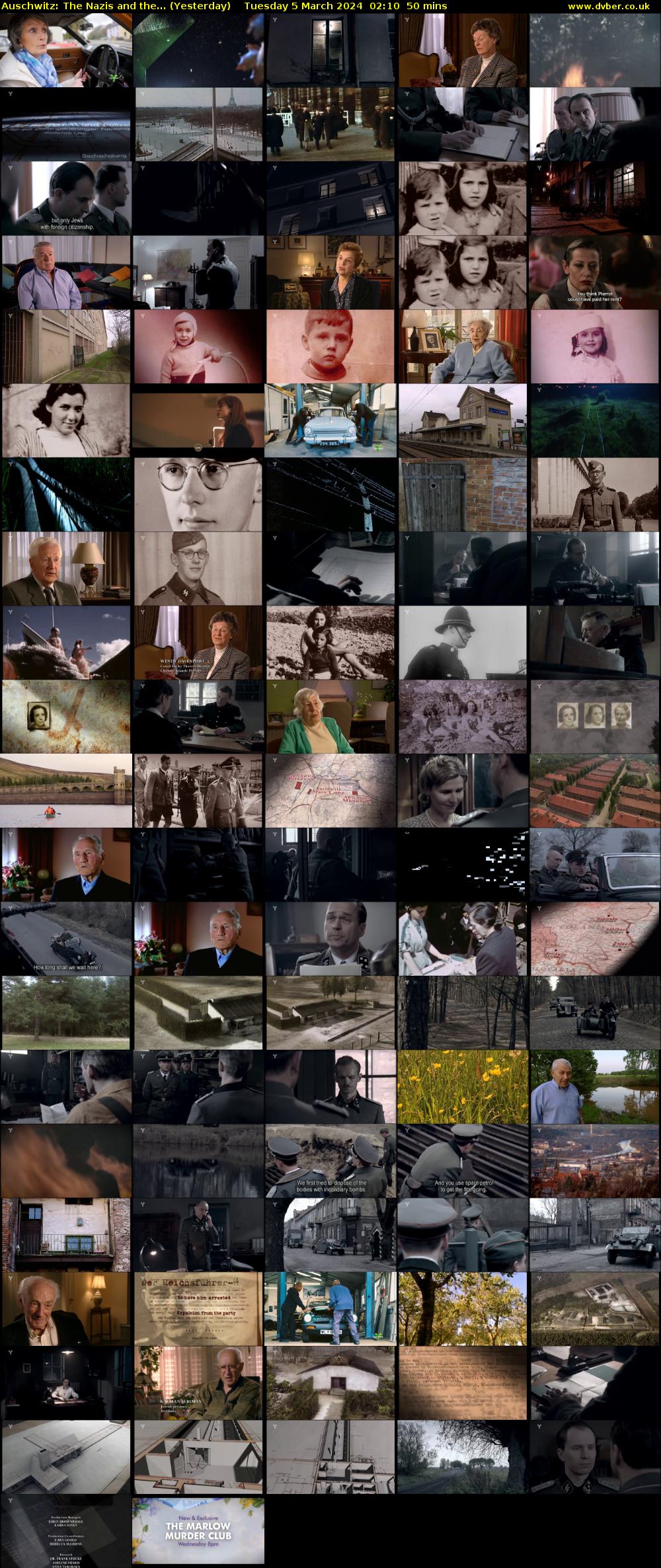 Auschwitz: The Nazis and the... (Yesterday) Tuesday 5 March 2024 02:10 - 03:00