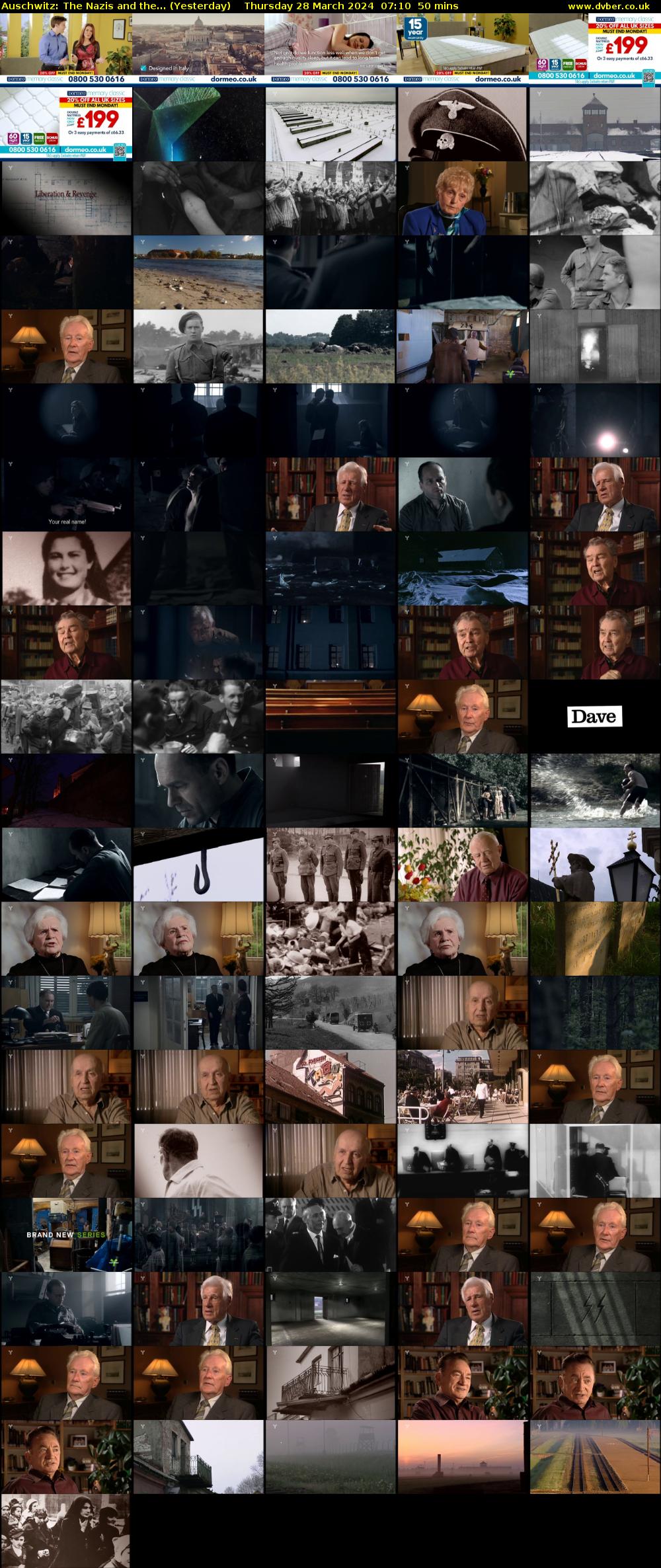 Auschwitz: The Nazis and the... (Yesterday) Thursday 28 March 2024 07:10 - 08:00