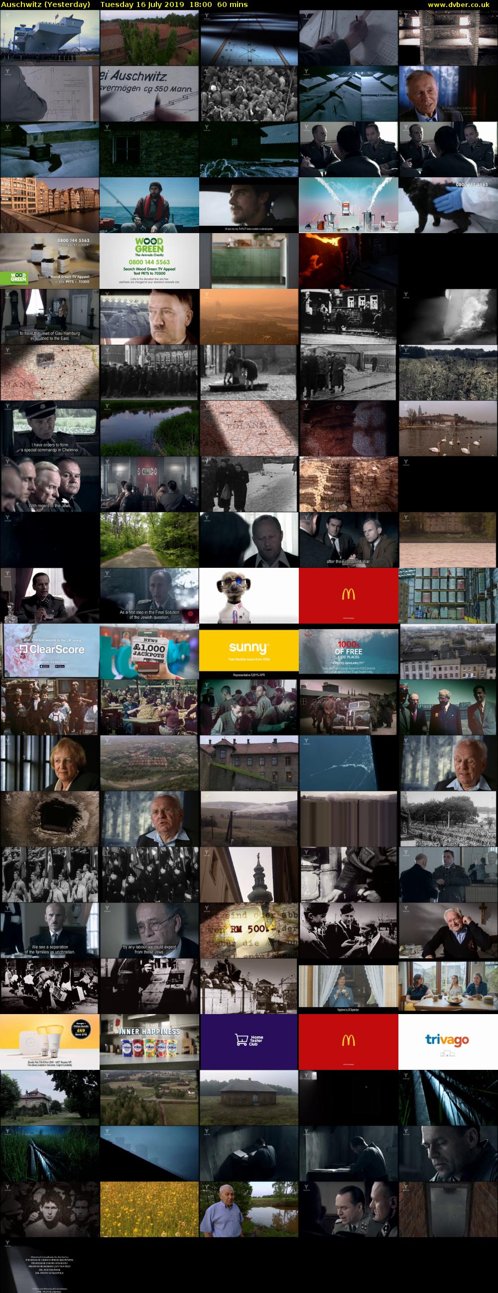 Auschwitz (Yesterday) Tuesday 16 July 2019 18:00 - 19:00