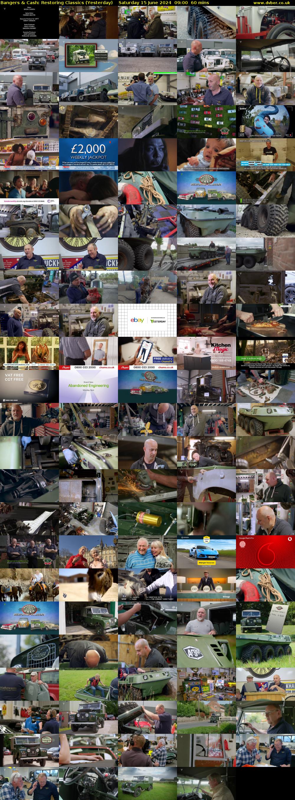 Bangers & Cash: Restoring Classics (Yesterday) Saturday 15 June 2024 09:00 - 10:00