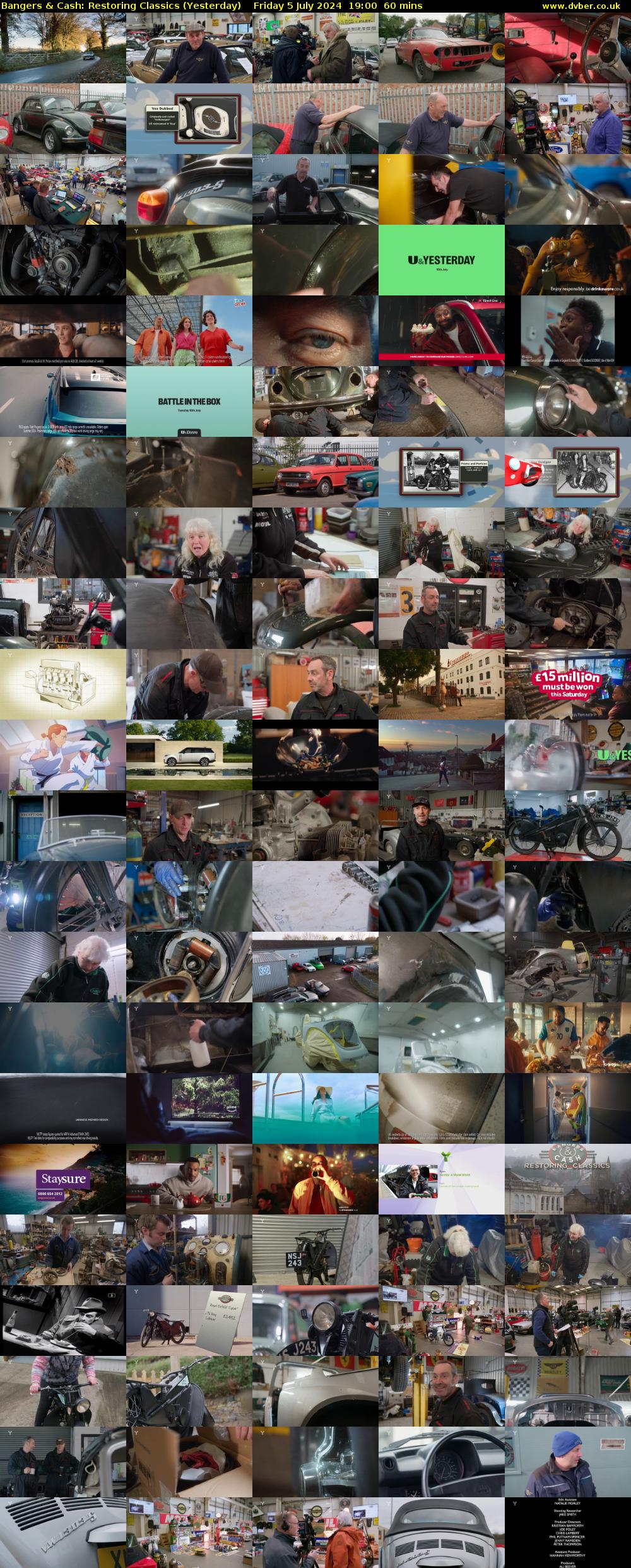 Bangers & Cash: Restoring Classics (Yesterday) Friday 5 July 2024 19:00 - 20:00