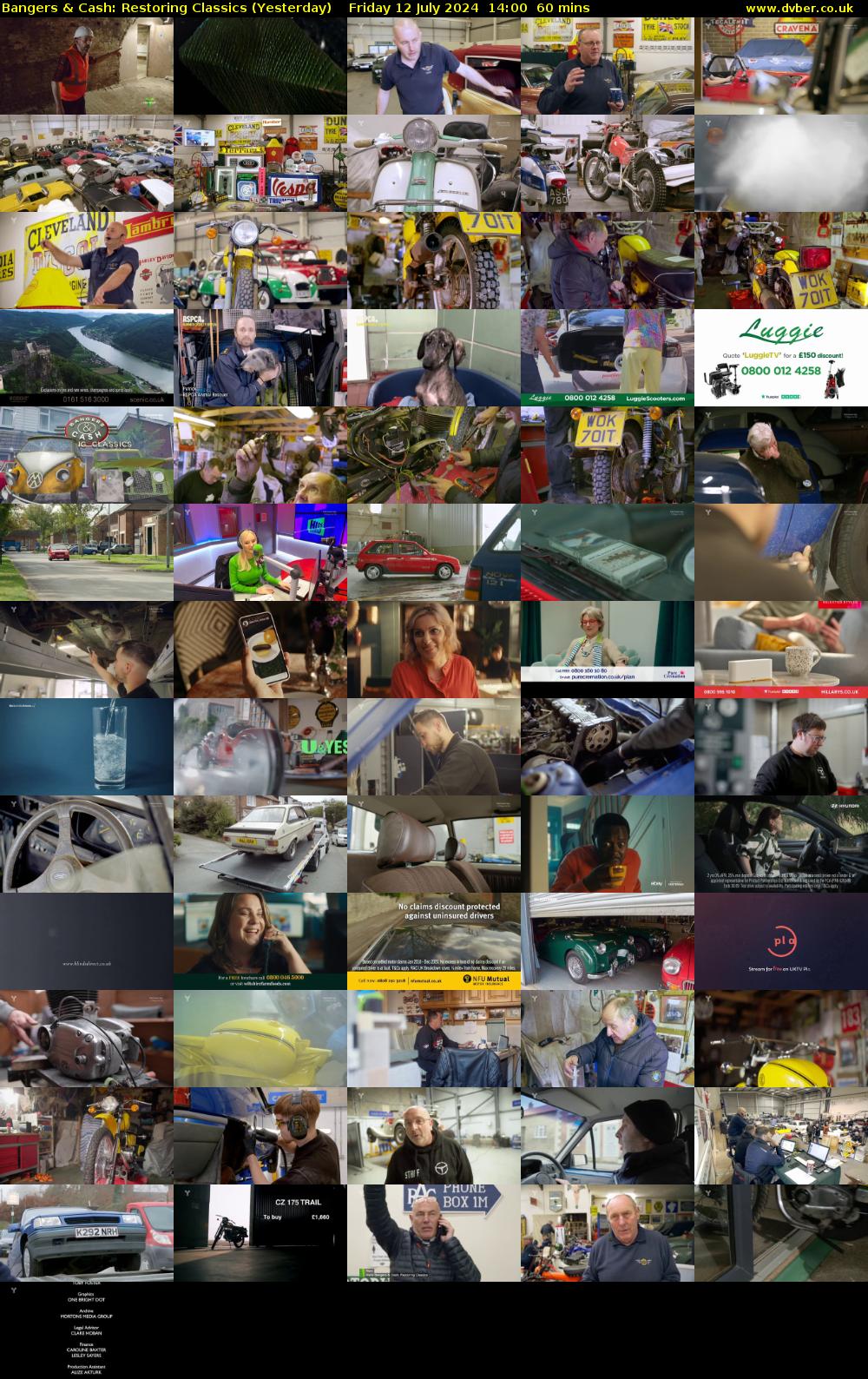 Bangers & Cash: Restoring Classics (Yesterday) Friday 12 July 2024 14:00 - 15:00