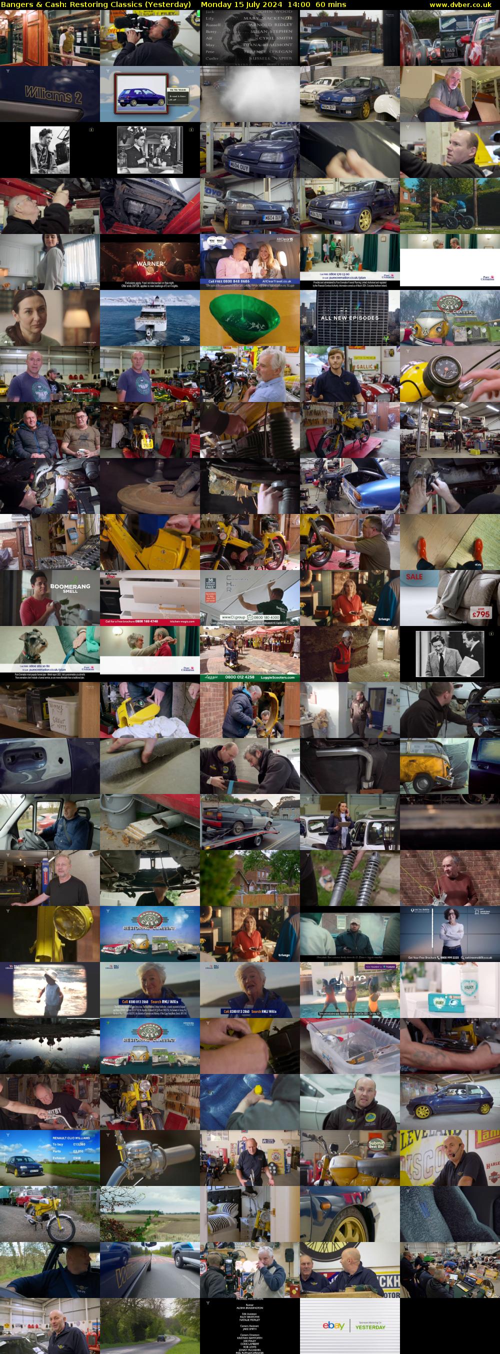 Bangers & Cash: Restoring Classics (Yesterday) Monday 15 July 2024 14:00 - 15:00