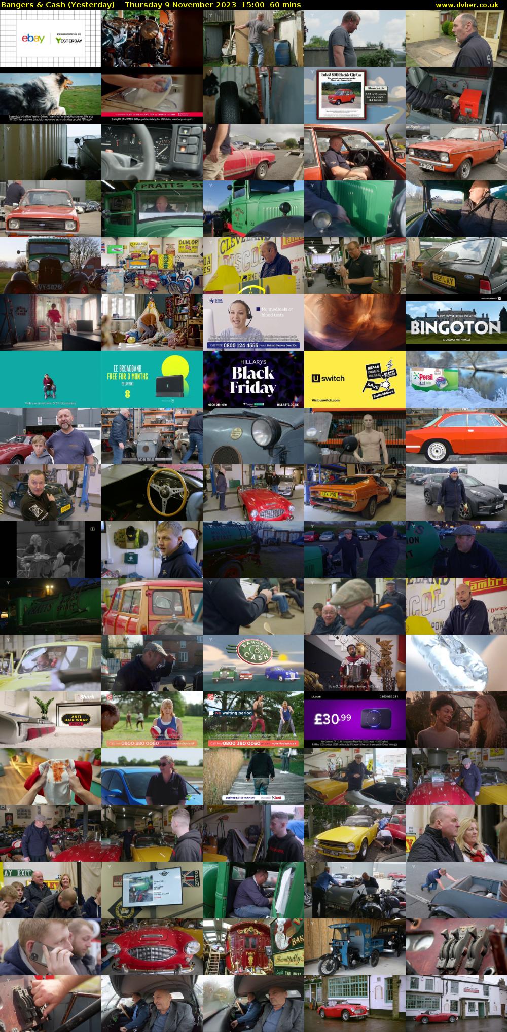 Bangers & Cash (Yesterday) Thursday 9 November 2023 15:00 - 16:00