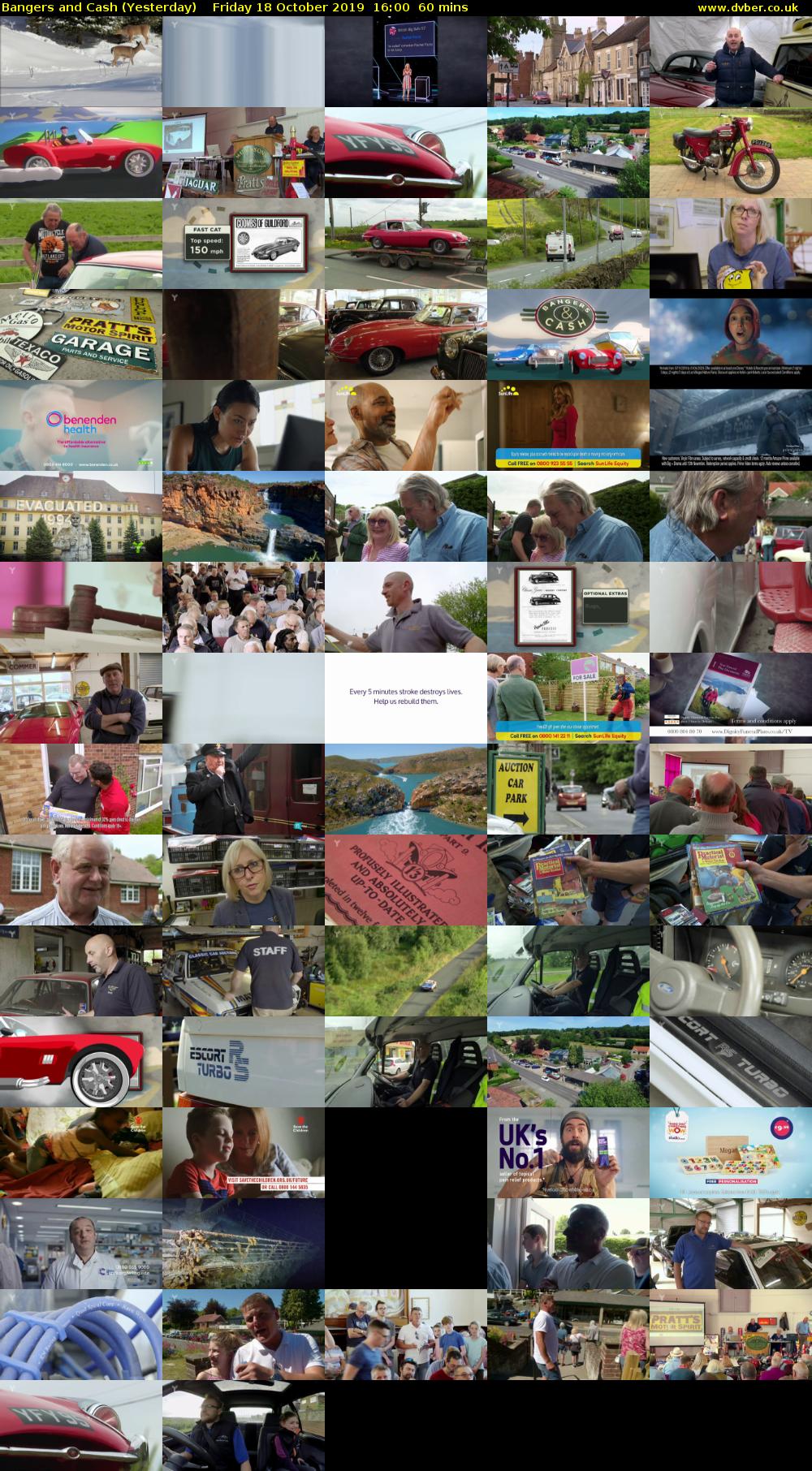 Bangers and Cash (Yesterday) Friday 18 October 2019 16:00 - 17:00