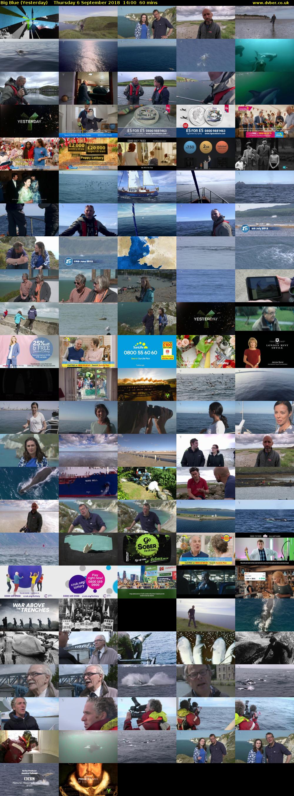 Big Blue (Yesterday) Thursday 6 September 2018 14:00 - 15:00