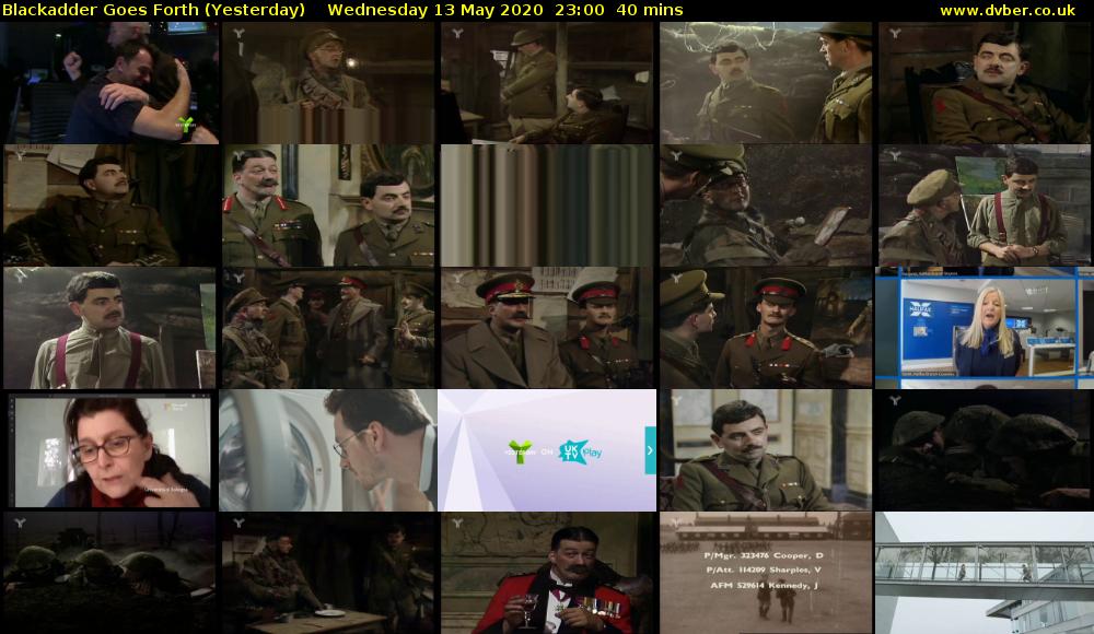 Blackadder Goes Forth (Yesterday) Wednesday 13 May 2020 23:00 - 23:40