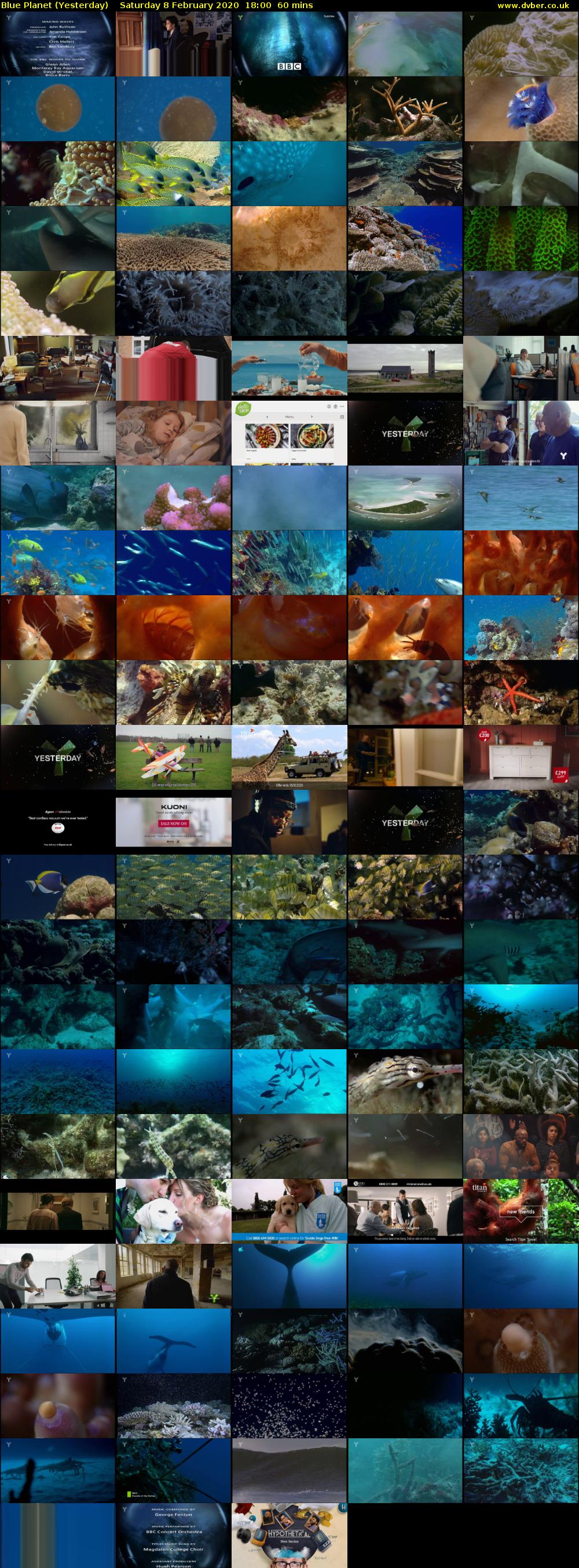 Blue Planet (Yesterday) Saturday 8 February 2020 18:00 - 19:00