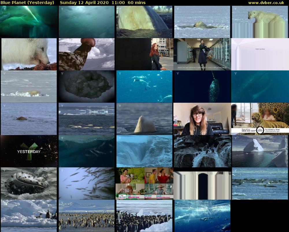 Blue Planet (Yesterday) Sunday 12 April 2020 11:00 - 12:00