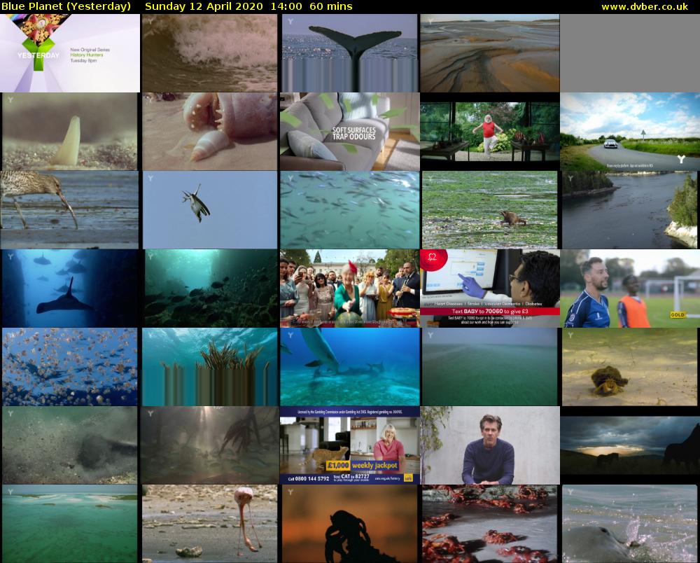 Blue Planet (Yesterday) Sunday 12 April 2020 14:00 - 15:00