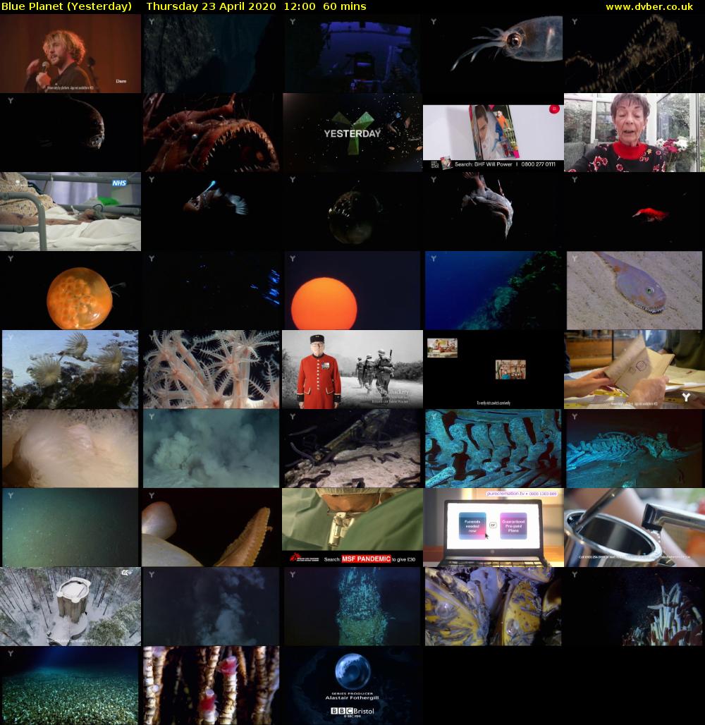 Blue Planet (Yesterday) Thursday 23 April 2020 12:00 - 13:00