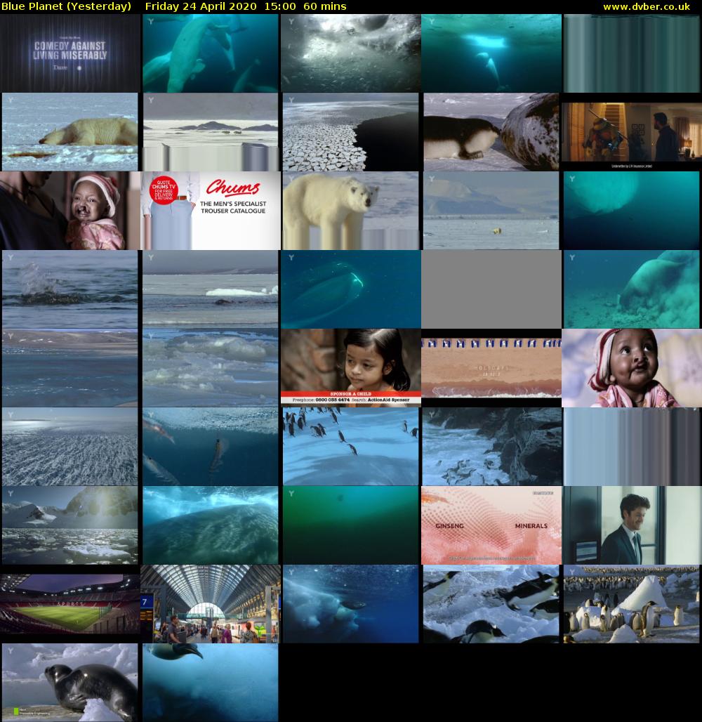 Blue Planet (Yesterday) Friday 24 April 2020 15:00 - 16:00
