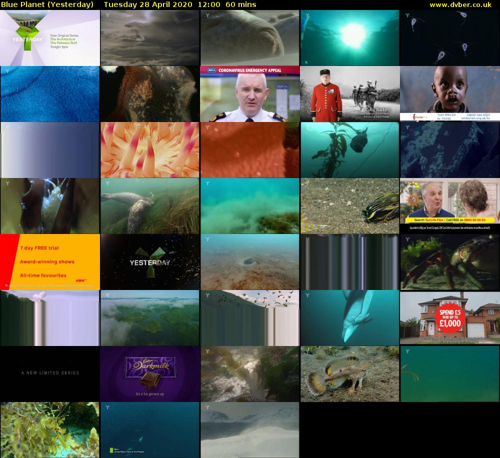 Blue Planet (Yesterday) Tuesday 28 April 2020 12:00 - 13:00