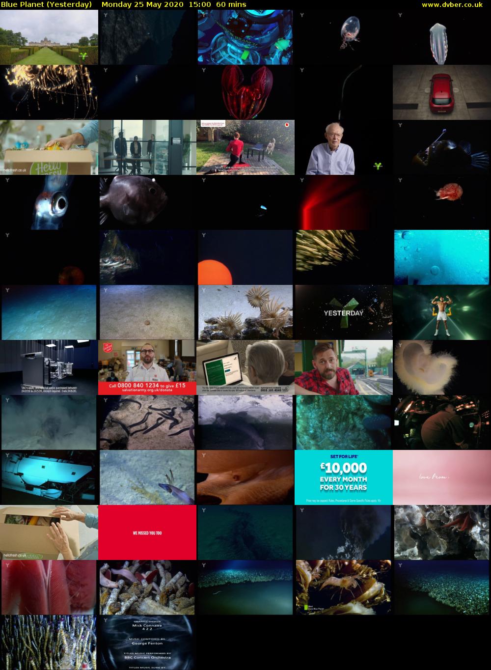 Blue Planet (Yesterday) Monday 25 May 2020 15:00 - 16:00