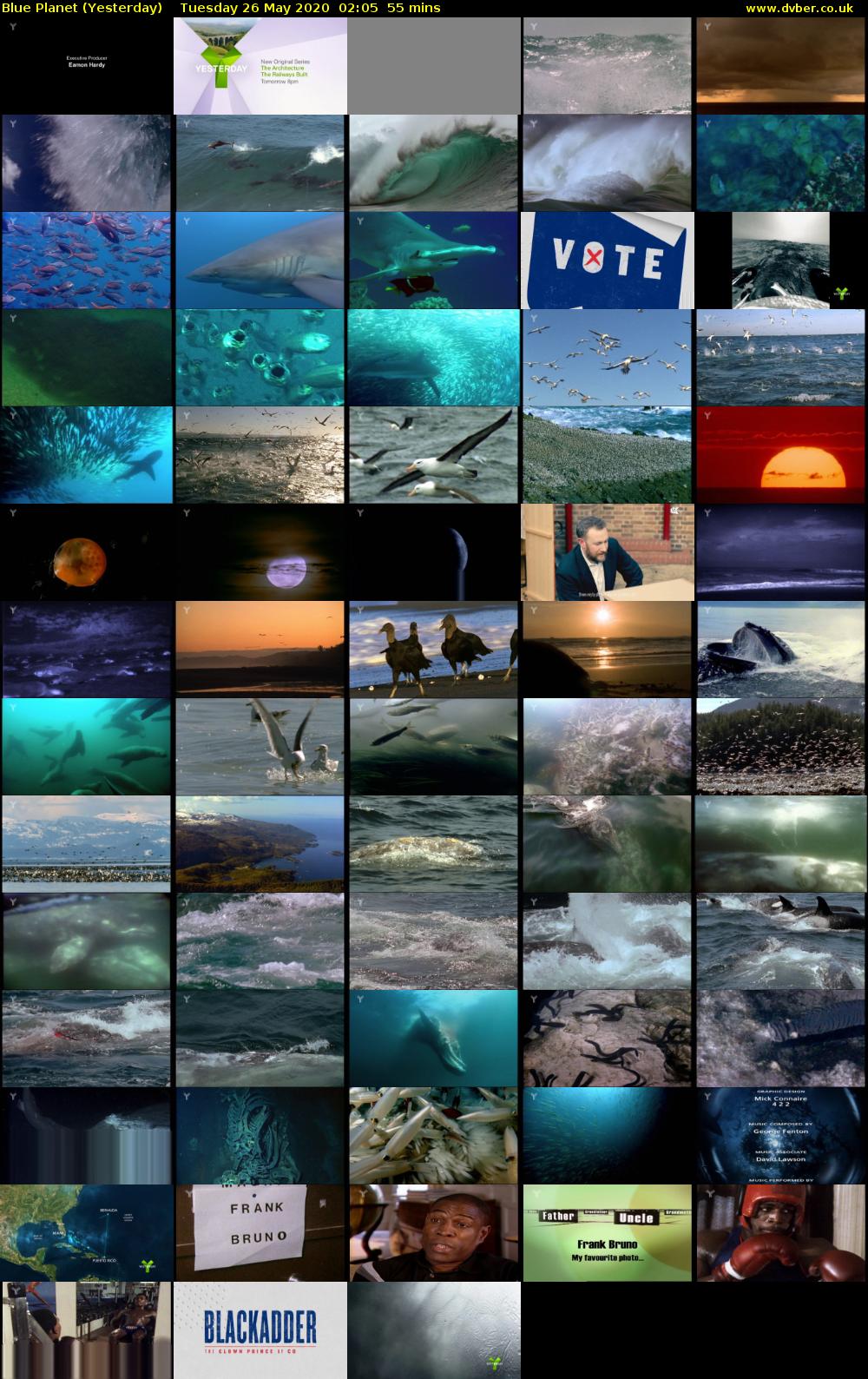 Blue Planet (Yesterday) Tuesday 26 May 2020 02:05 - 03:00
