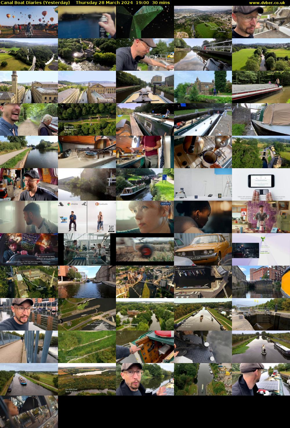 Canal Boat Diaries (Yesterday) Thursday 28 March 2024 19:00 - 19:30