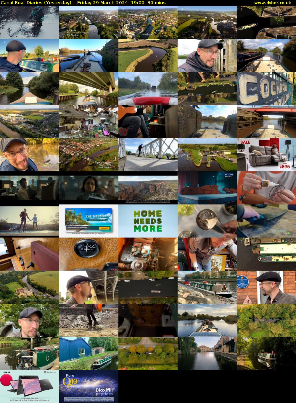Canal Boat Diaries (Yesterday) Friday 29 March 2024 19:00 - 19:30