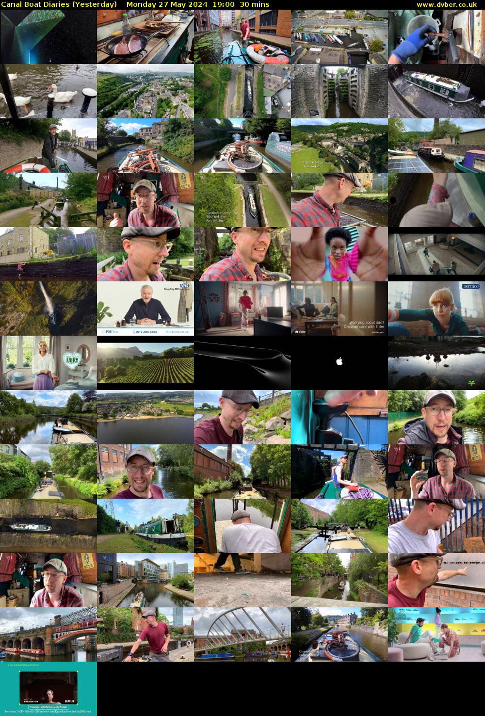 Canal Boat Diaries (Yesterday) Monday 27 May 2024 19:00 - 19:30
