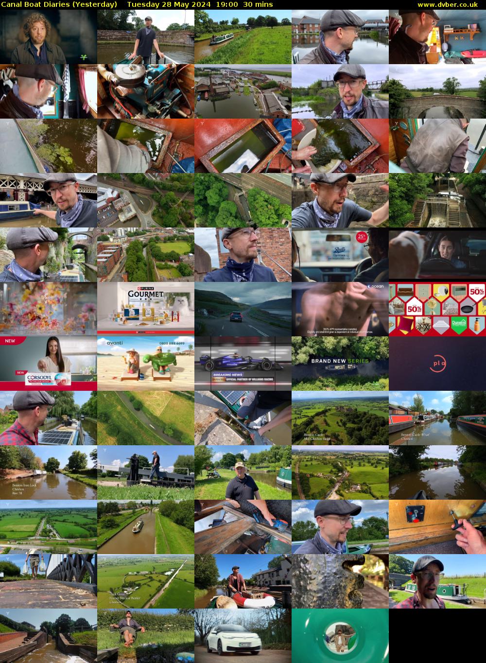 Canal Boat Diaries (Yesterday) Tuesday 28 May 2024 19:00 - 19:30
