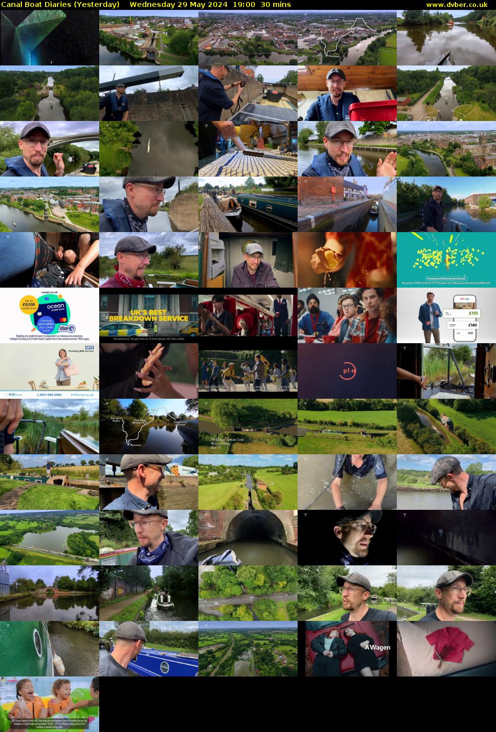 Canal Boat Diaries (Yesterday) Wednesday 29 May 2024 19:00 - 19:30