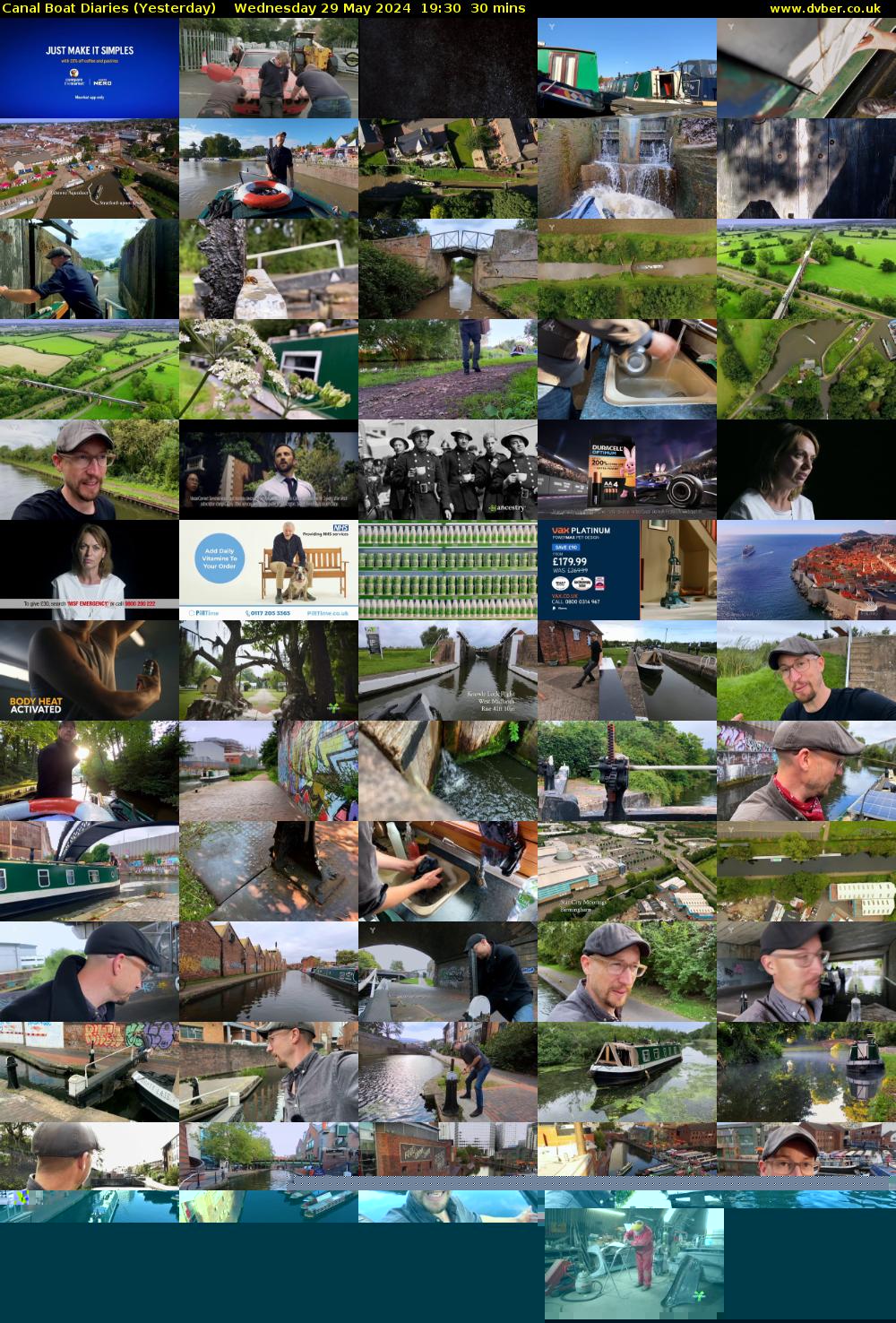 Canal Boat Diaries (Yesterday) Wednesday 29 May 2024 19:30 - 20:00