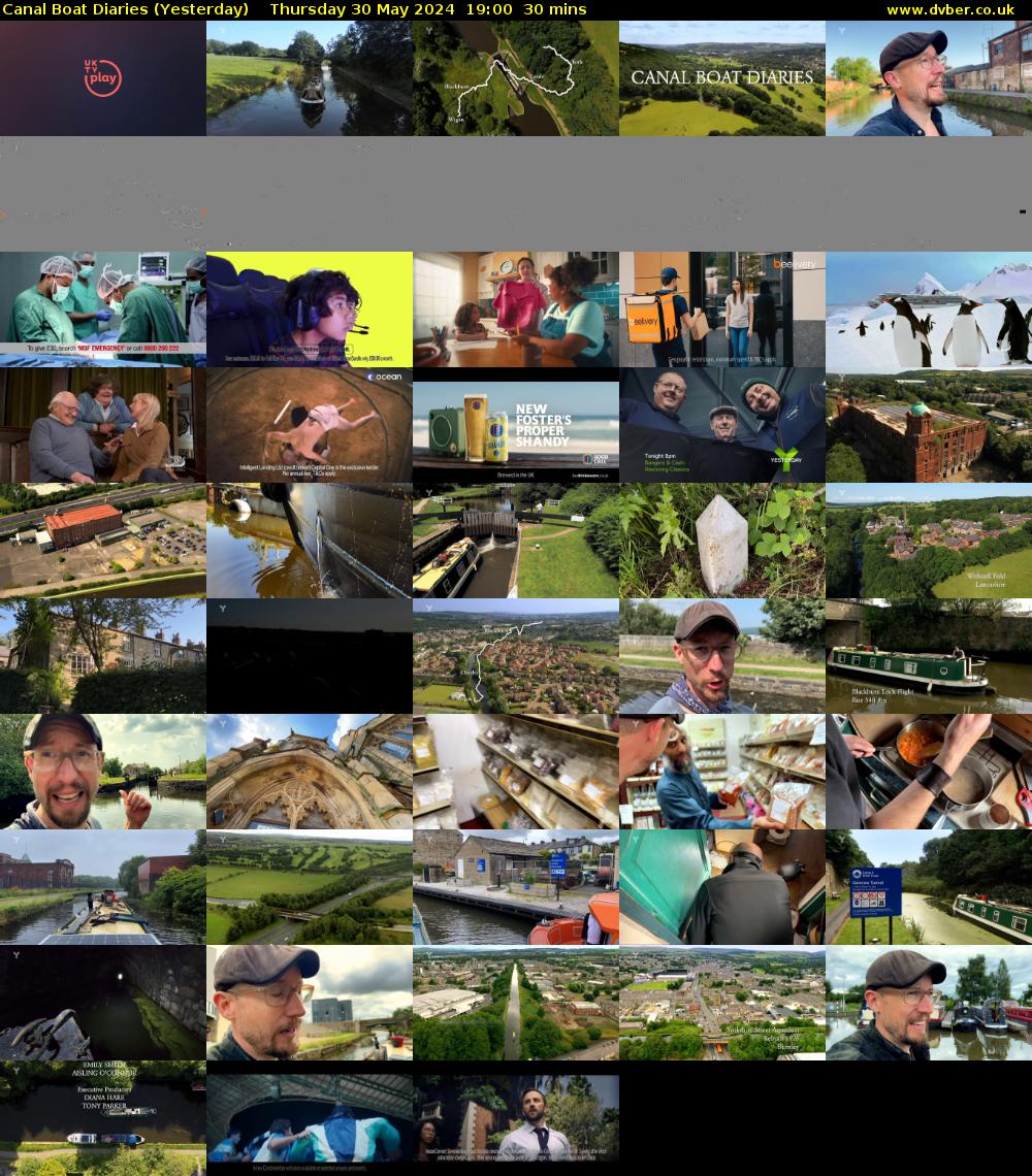 Canal Boat Diaries (Yesterday) Thursday 30 May 2024 19:00 - 19:30