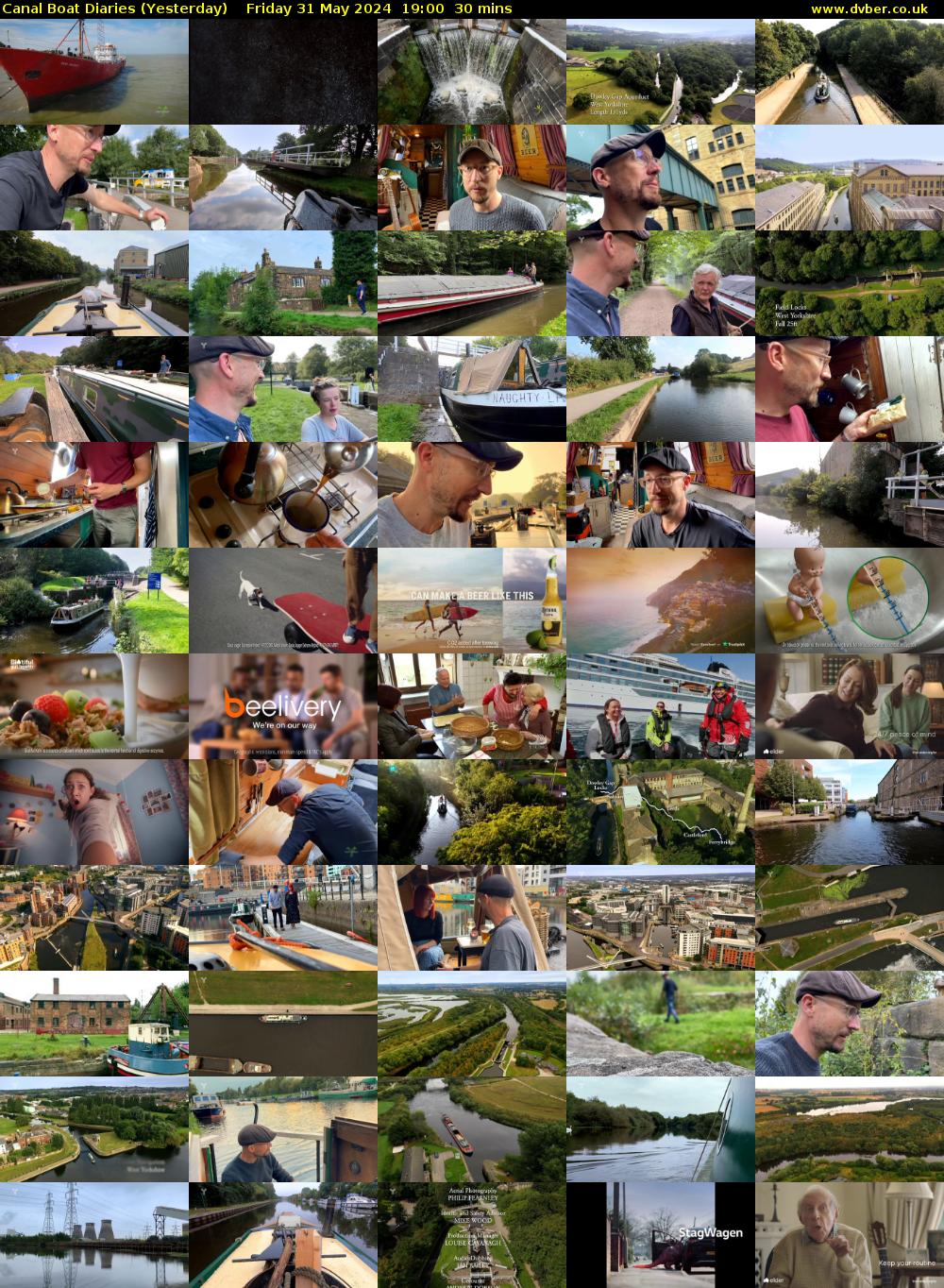 Canal Boat Diaries (Yesterday) Friday 31 May 2024 19:00 - 19:30