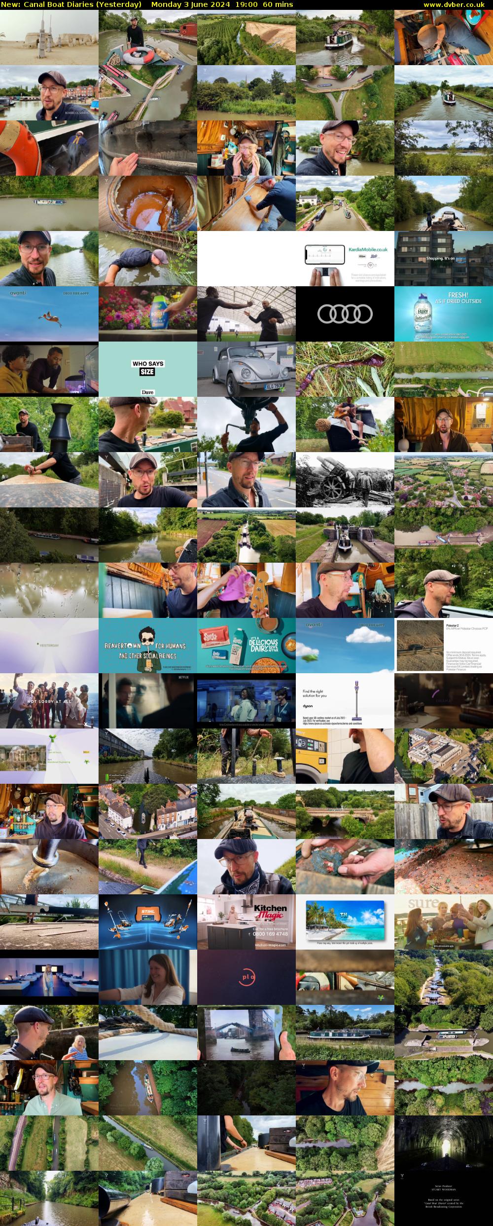 Canal Boat Diaries (Yesterday) Monday 3 June 2024 19:00 - 20:00