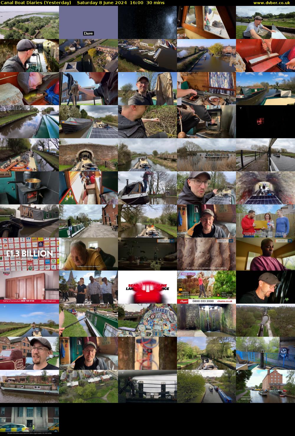 Canal Boat Diaries (Yesterday) Saturday 8 June 2024 16:00 - 16:30